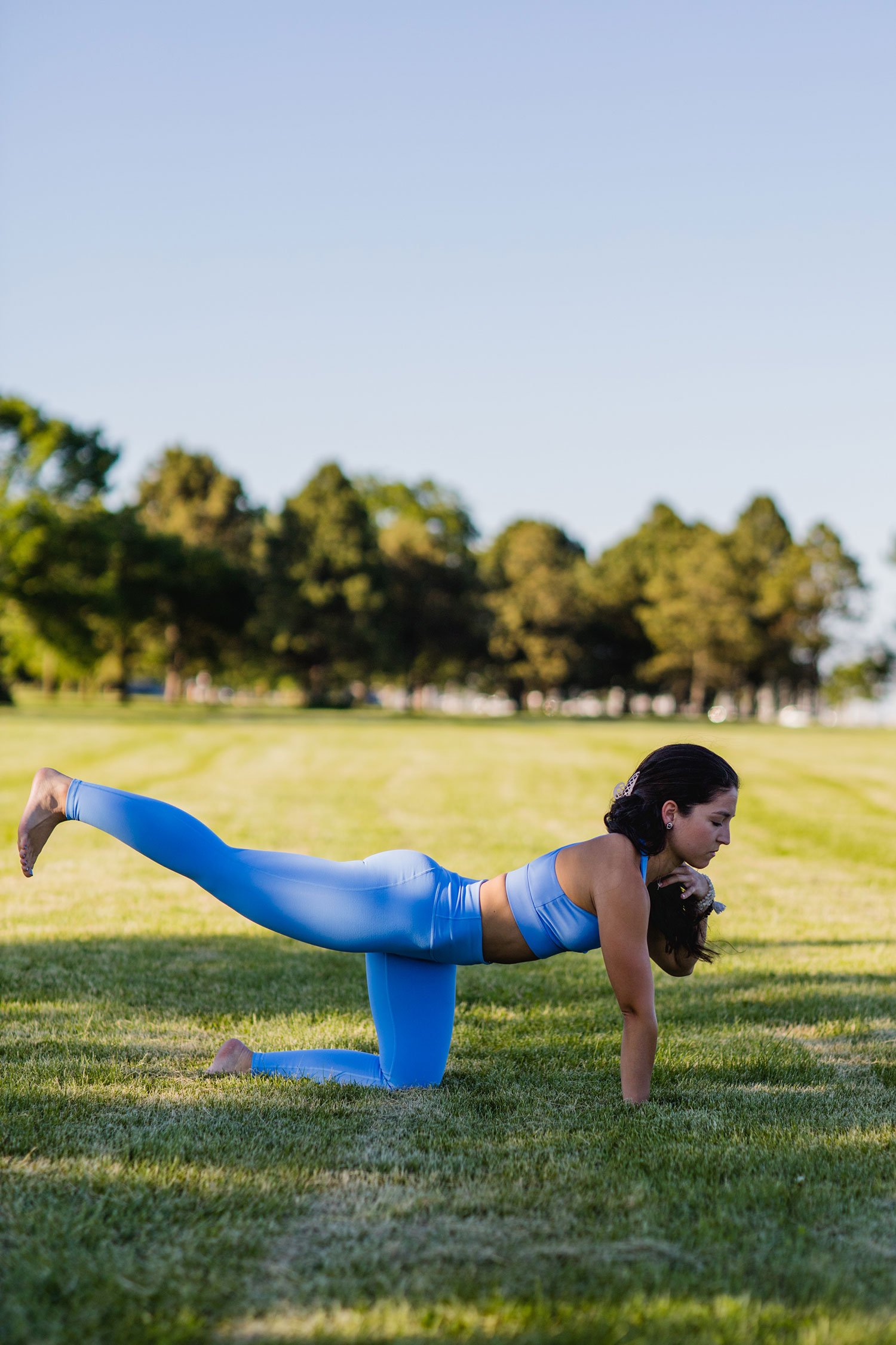 Outdoor fitness photoshoot