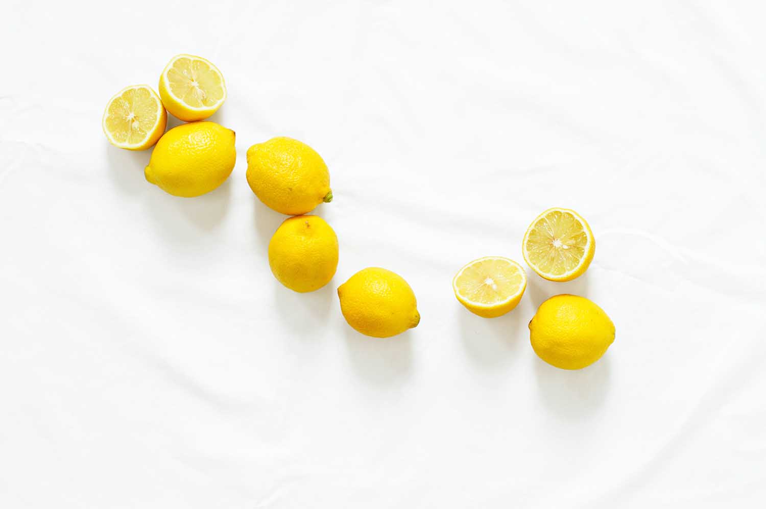 Lemons on white Background