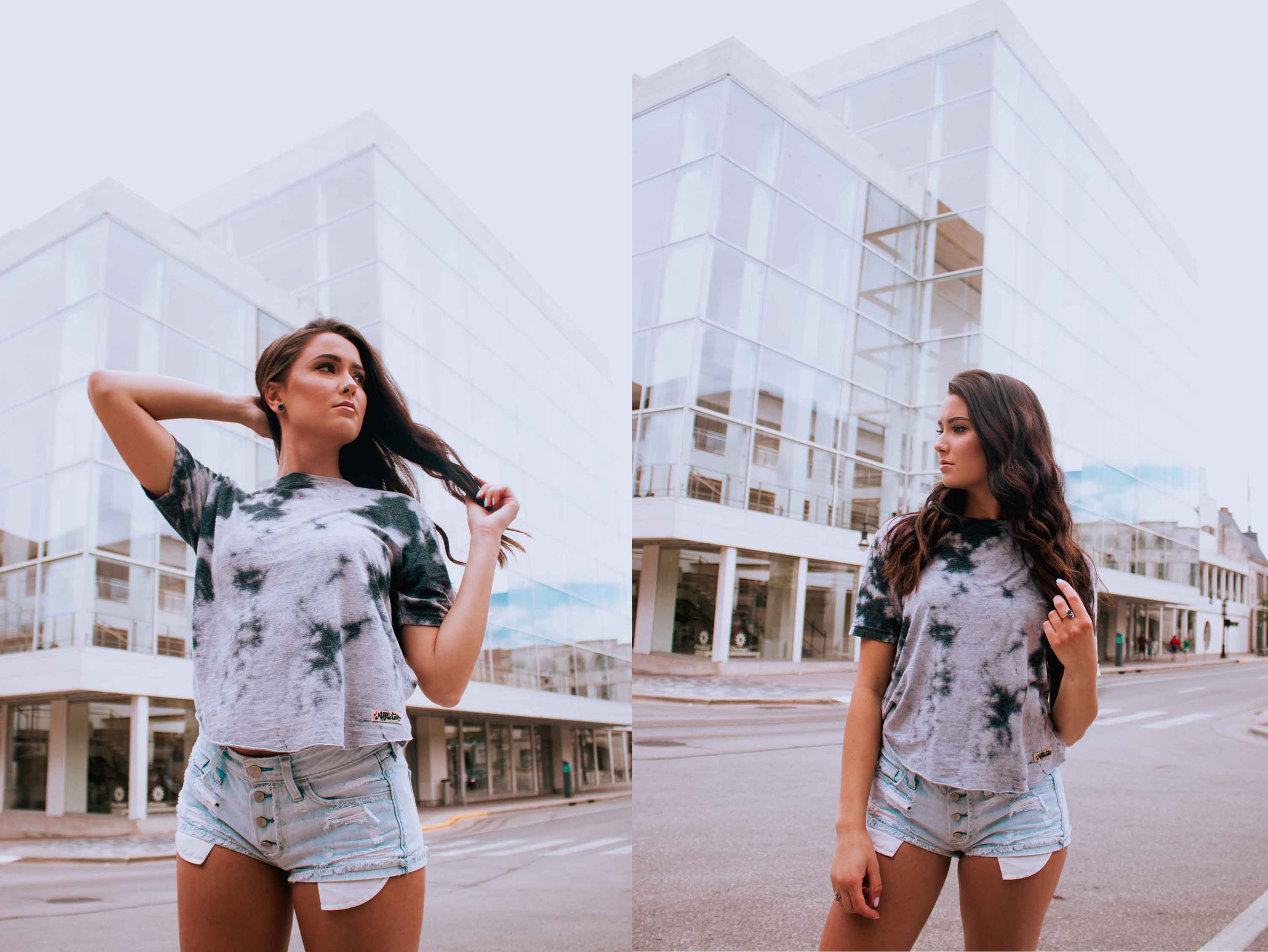 Model posing for Photoshoot