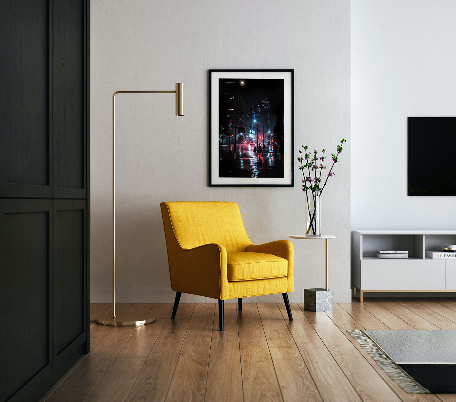 New York City Rainy Night