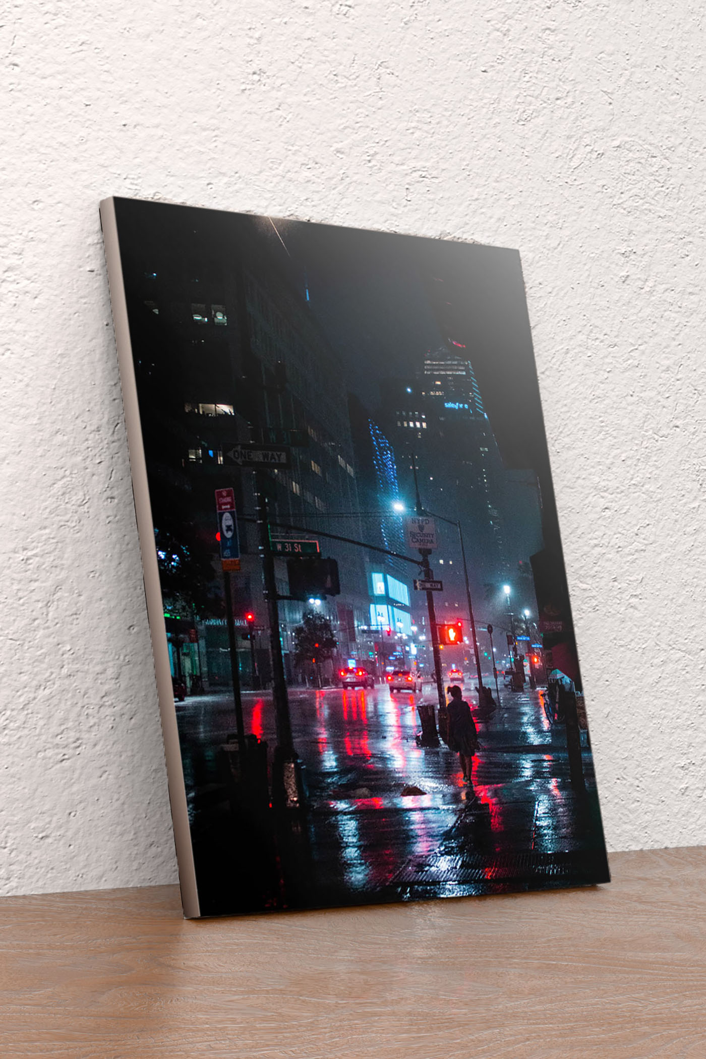 New York City City Rainy City Night 