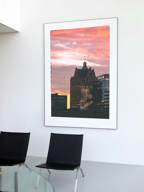Firey Milwaukee Sunset | Wall Décor | Wall décor 2022 | 24x36 wall art print | Canvas Wall Art
