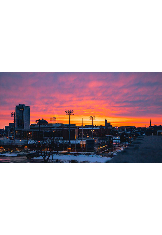 Wall Art Print Sunset Skyline